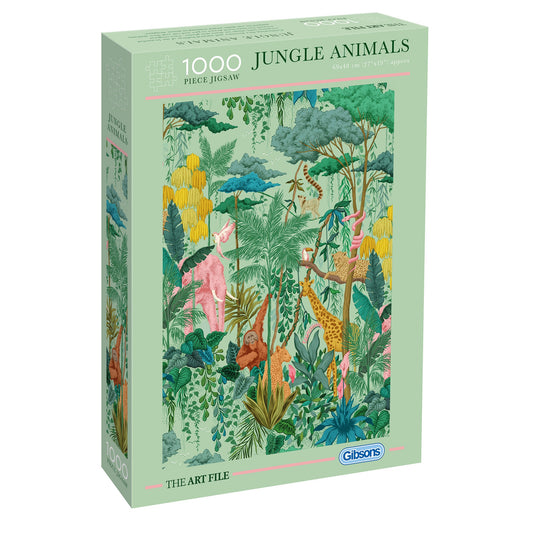 Puzzle 1000 Pièces Gibsons - The Art File: Animaux de la JungleGibsons