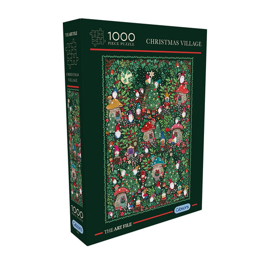 Puzzle de 1000 pièces - The Art File: Christmas VillageGibsons