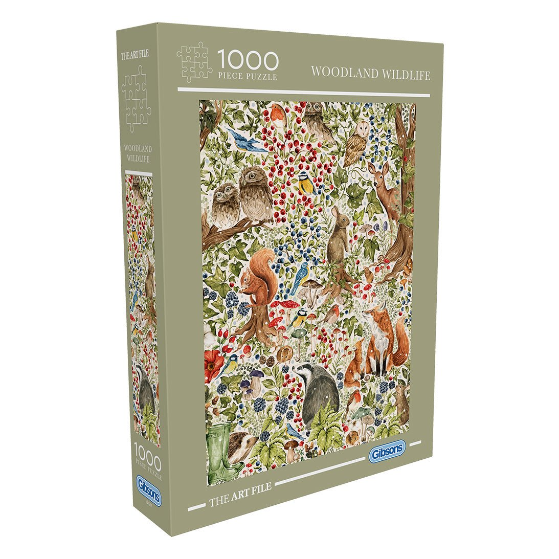 Puzzle de 1000 pièces - The Art File: La Faune des BoisGibsons