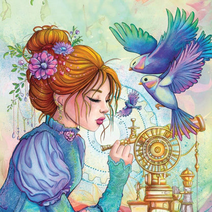 Puzzle de 1000 Pièces - La Fille aux OiseauxGrafika Puzzles