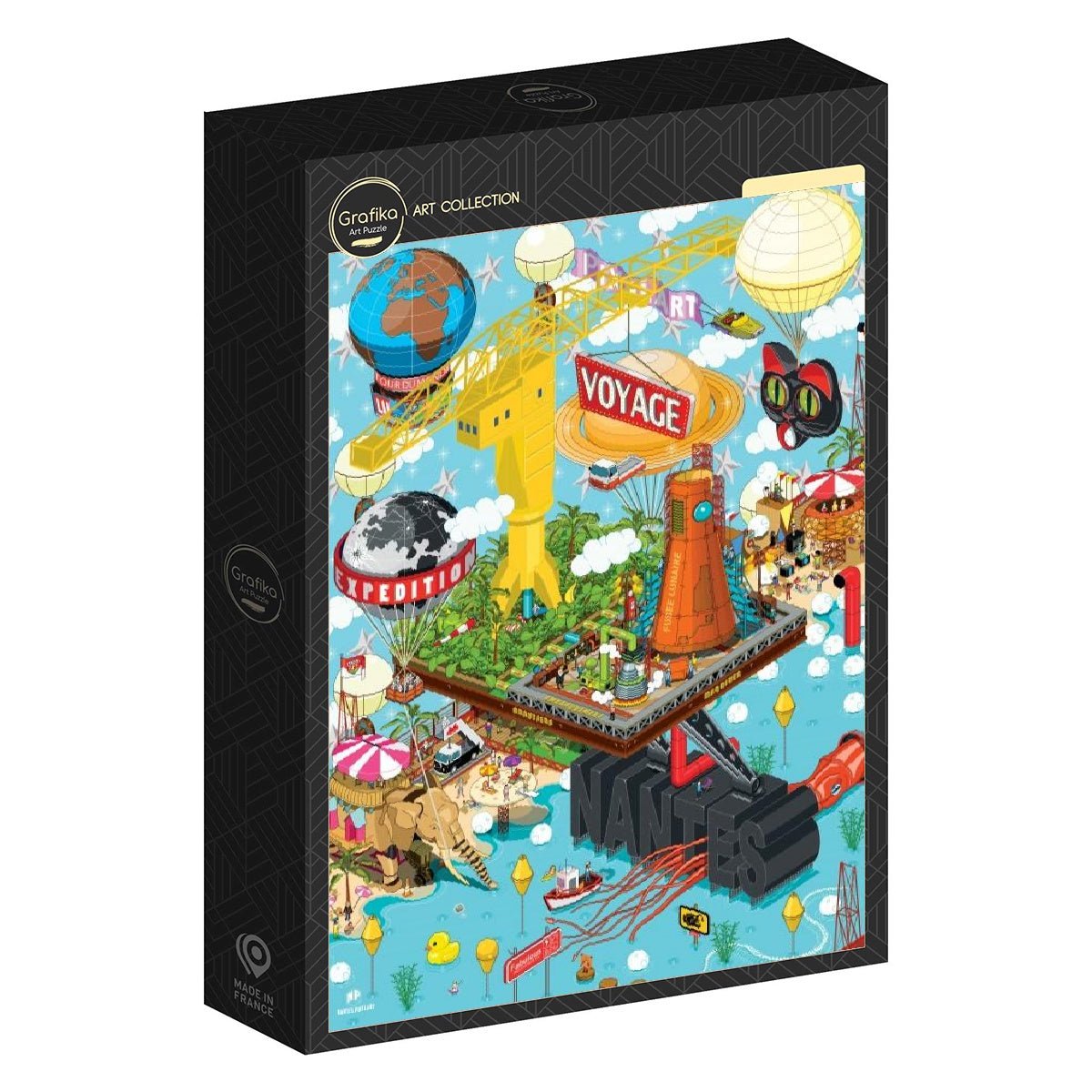 Puzzle de 1000 Pièces - Nantes - Grue TitanGrafika Puzzles