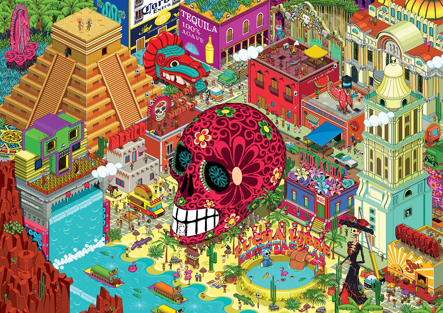 Puzzle de 1500 Pièces - MexiqueGrafika Puzzles