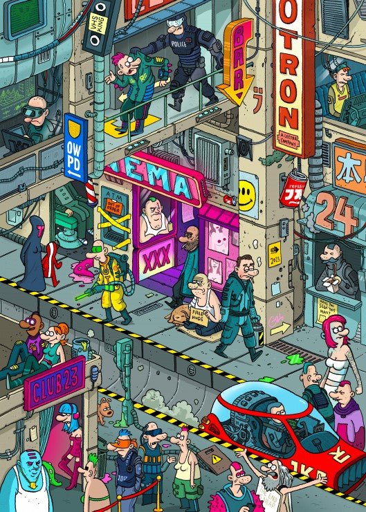 Puzzle de 500 Pièces - CyberpunkGrafika Puzzles