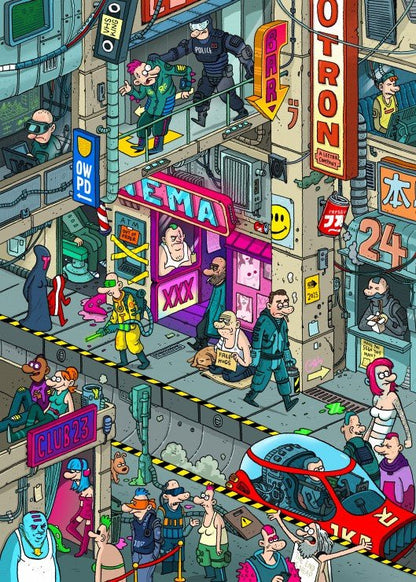 Puzzle de 500 Pièces - CyberpunkGrafika Puzzles