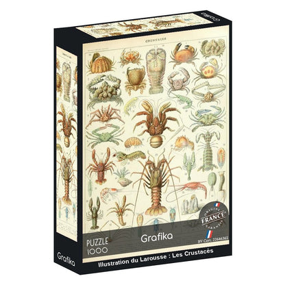 Puzzle 1000 Pièces - Illustration du Larousse : Les CrustacésGrafika