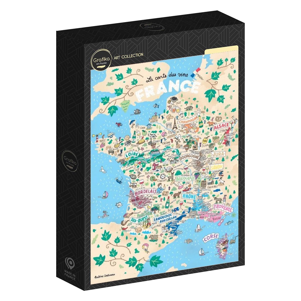Puzzle 1000 Pièces - Vins de FranceGrafika