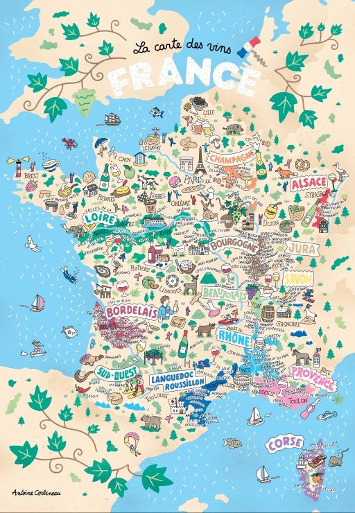 Puzzle 1000 Pièces - Vins de FranceGrafika
