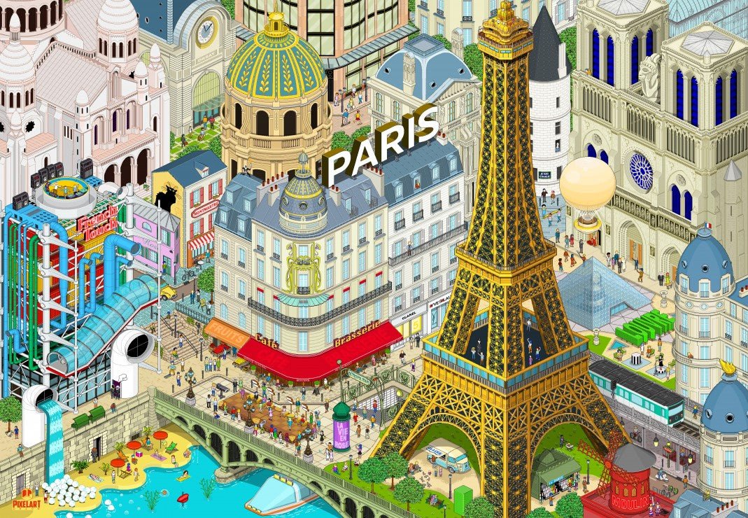 Puzzle 1000 Pièces - Voici ParisGrafika