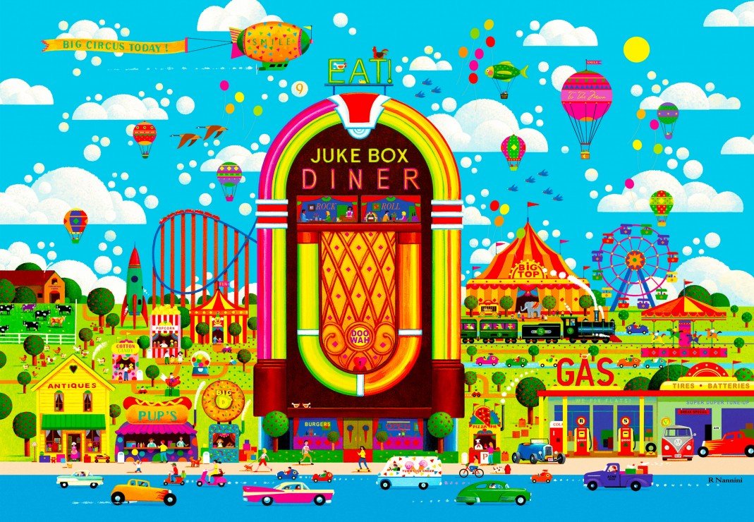 Puzzle de 1000 pièces - Carnaval du JukeboxGrafika