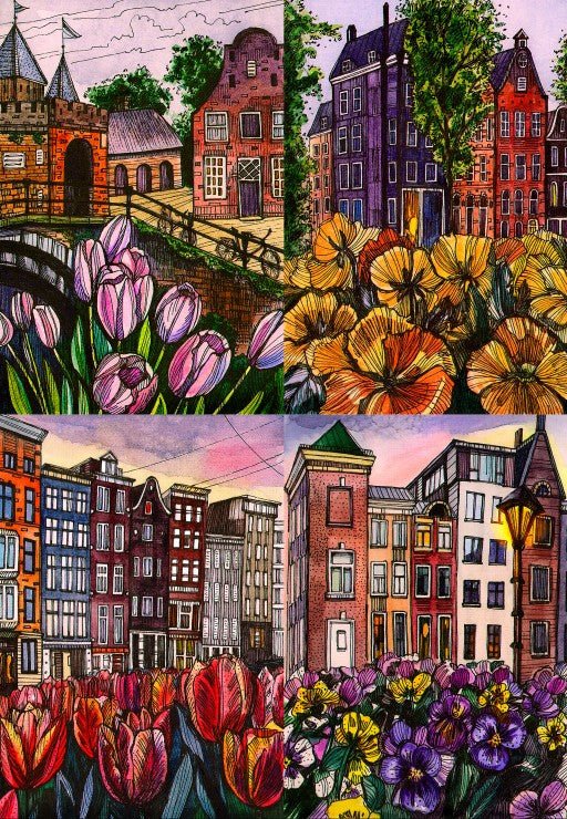 Puzzle de 1000 pièces - FleursGrafika