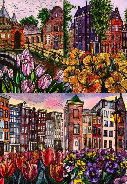 Puzzle de 1000 pièces - FleursGrafika
