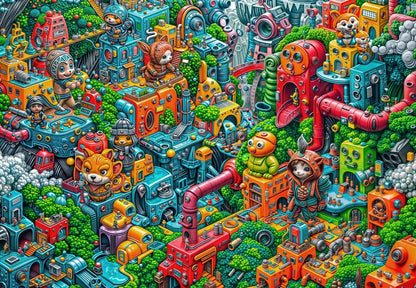 Puzzle de 1000 pièces - RobotopiaGrafika