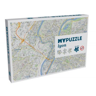 Puzzle de 1000 Pièces - MyPuzzle Carte de LyonHelvetiq Puzzles