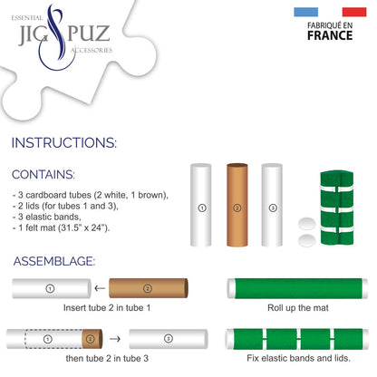 Tapis de Puzzles - 300 à 1000 pièces Jig & PuzJig & Puz