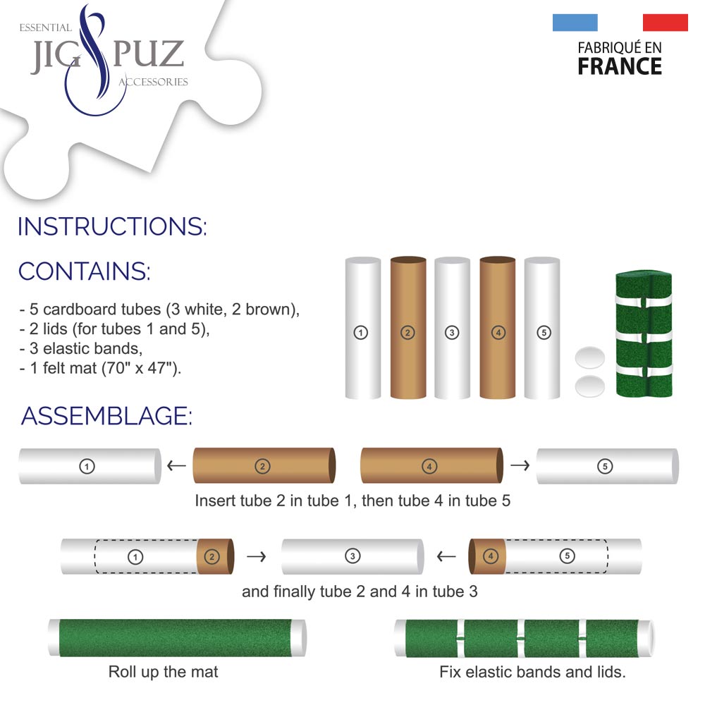 Tapis de Puzzles - 300 à 6000 pièces Jig & PuzJig & Puz