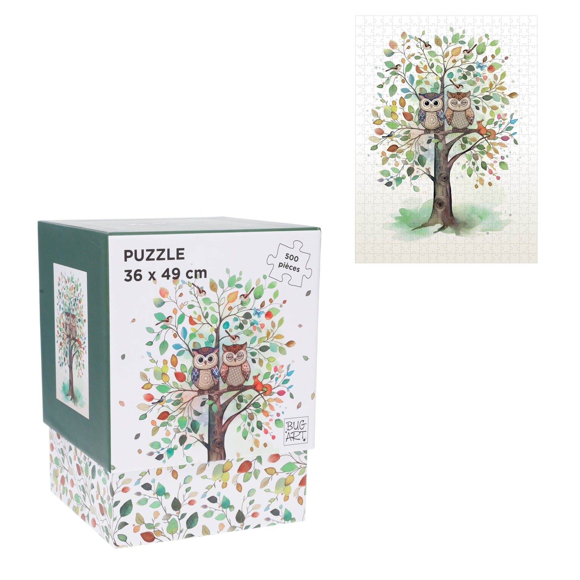 Puzzle 500 Pièces En Pochon - Coffret Portfolio ArbreKiub