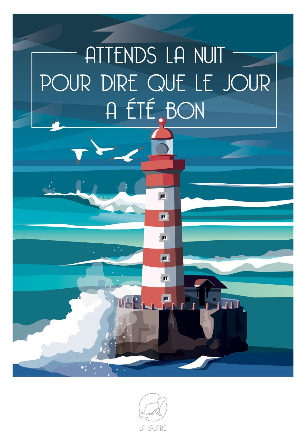 Puzzle 1000 Pièces La Loutre - ATTENDS LA NUIT POUR DIRE QUE LE JOUR A ÉTÉ BONLa Loutre