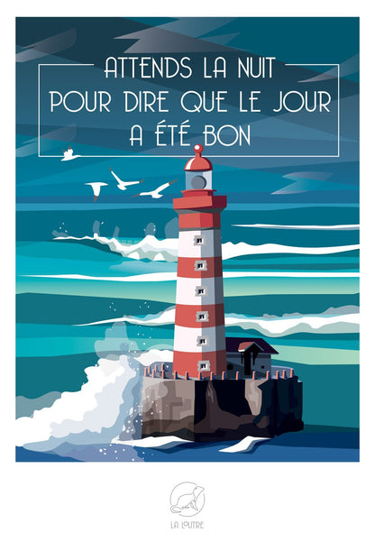 Puzzle 1000 Pièces La Loutre - ATTENDS LA NUIT POUR DIRE QUE LE JOUR A ÉTÉ BONLa Loutre