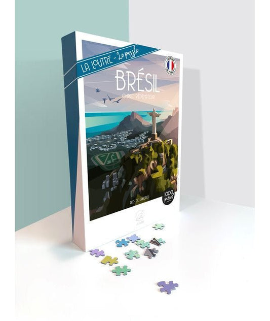 Puzzle 1000 Pièces La Loutre - BRÉSIL Christ RédempteurLa Loutre