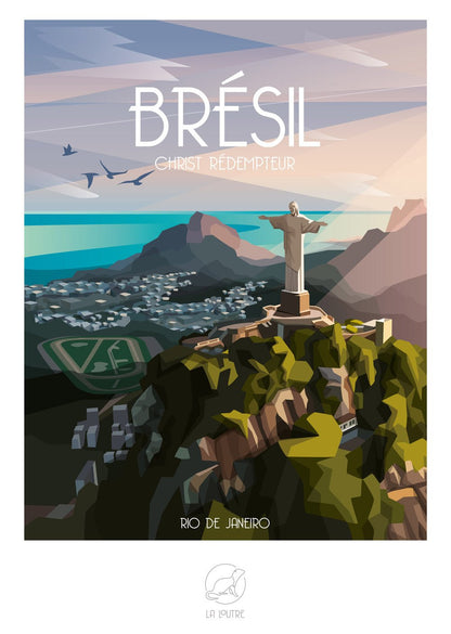 Puzzle 1000 Pièces La Loutre - BRÉSIL Christ RédempteurLa Loutre
