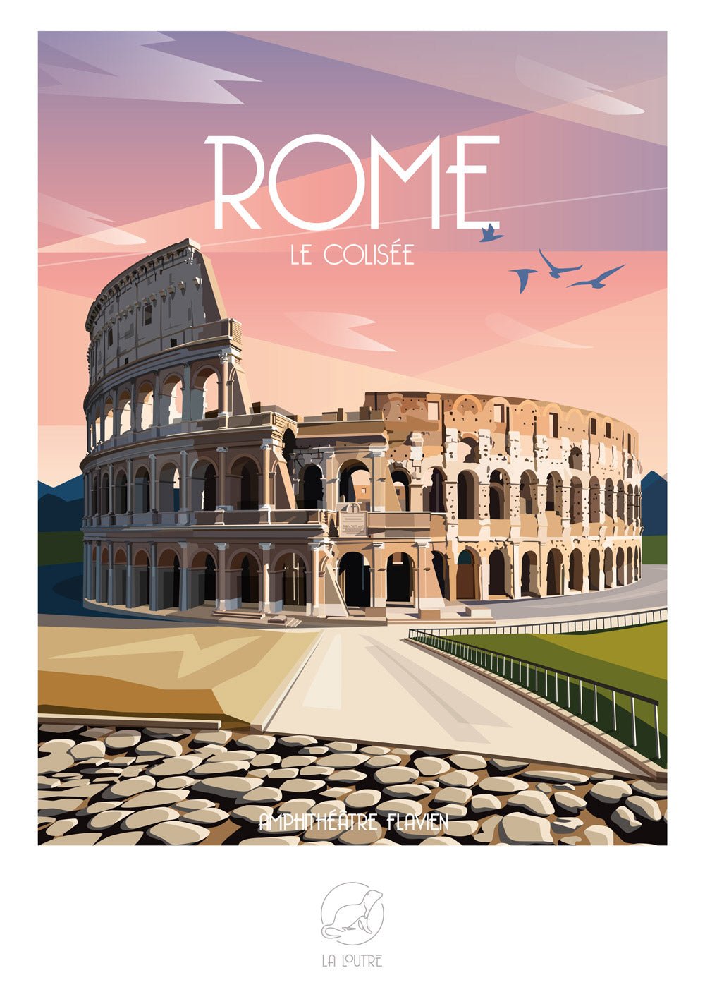Puzzle 1000 Pièces La Loutre - ROME Le coliséeLa Loutre
