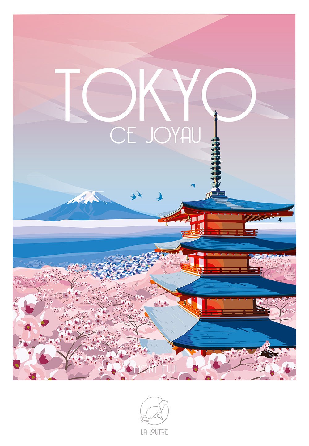 Puzzle 1000 Pièces La Loutre - TOKYO ce Joyau - Mont FujiLa Loutre