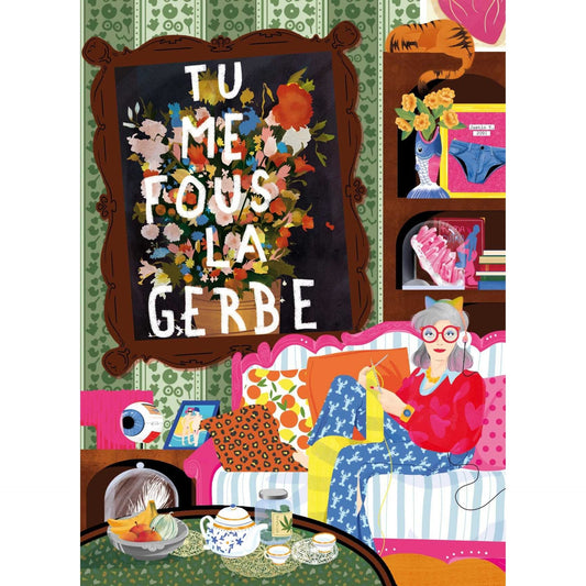 Mini puzzle 100 pièces Marie - Chantal - GerbeLa Puzzlerie