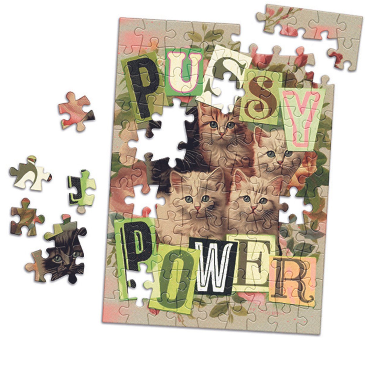 Mini puzzle 100 pièces Marie - Chantal - Pussy PowerLa Puzzlerie