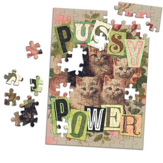 Mini puzzle 100 pièces Marie - Chantal - Pussy PowerLa Puzzlerie