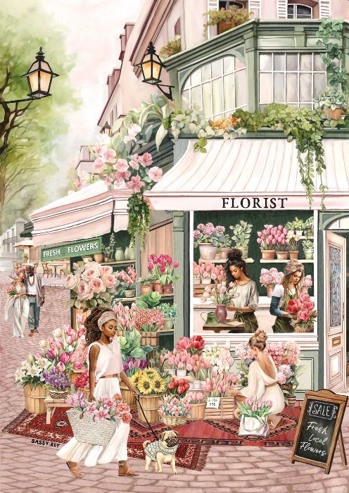 Puzzle 1000 Pièces - Le FleuristeMagnolia