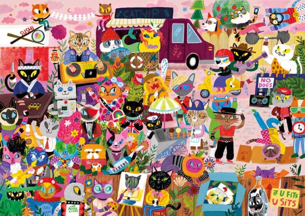 Puzzle 1000 Pièces Magnolia - Cat CrowdMagnolia
