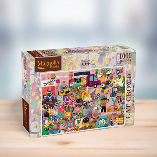 Puzzle 1000 Pièces Magnolia - Cat CrowdMagnolia