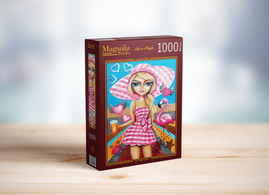 Puzzle 1000 Pièces Magnolia - La Femme en RoseMagnolia