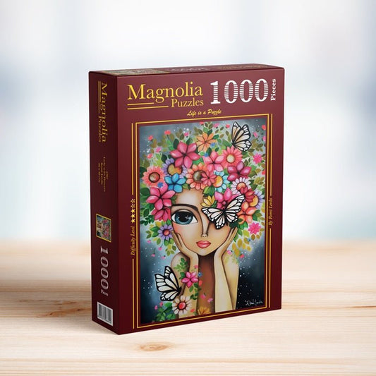 Puzzle 1000 Pièces Magnolia - Lady with Flowers - Romi Lerda Special EditionMagnolia