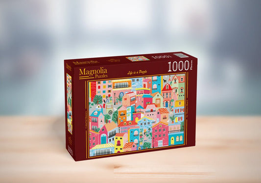 Puzzle 1000 Pièces Magnolia - Maisons ColoréesMagnolia