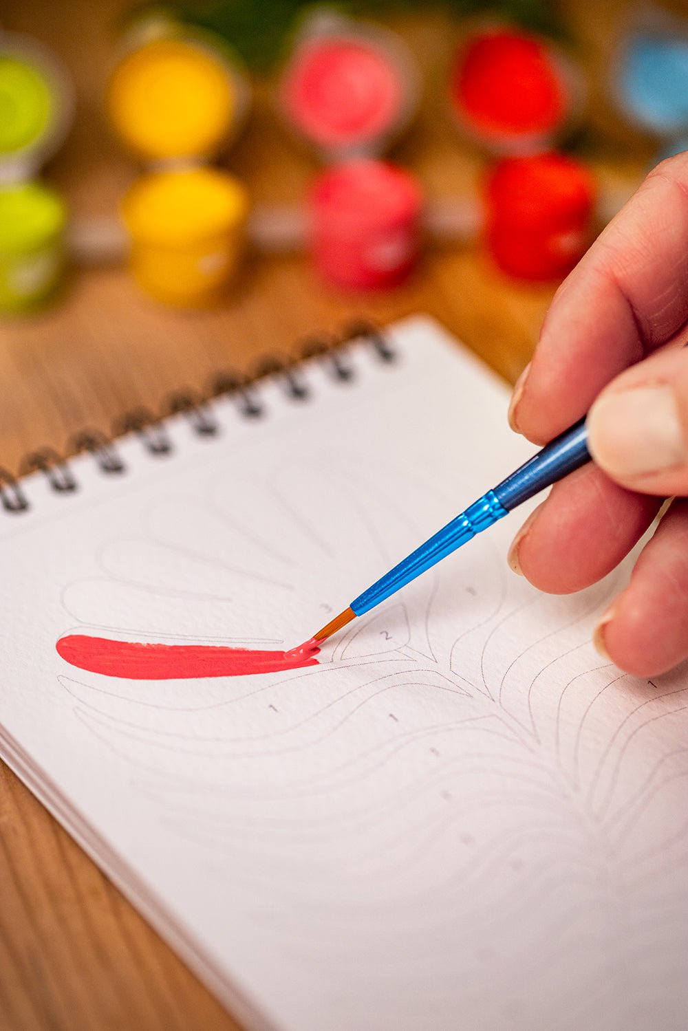 Peinture aux numéros - Arches FleuriesMaison Joliette