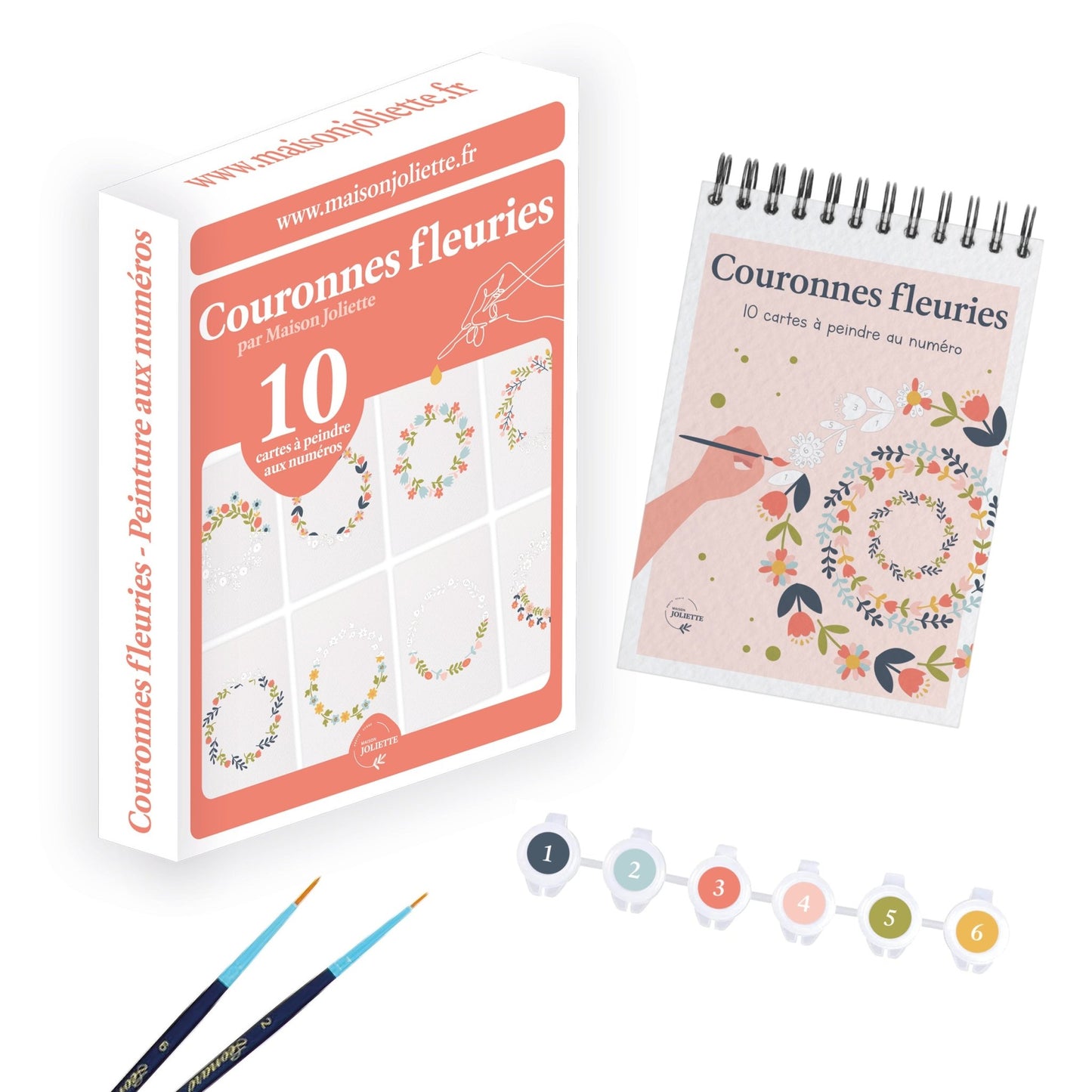 Peinture aux numéros - Couronnes FleuriesMaison Joliette