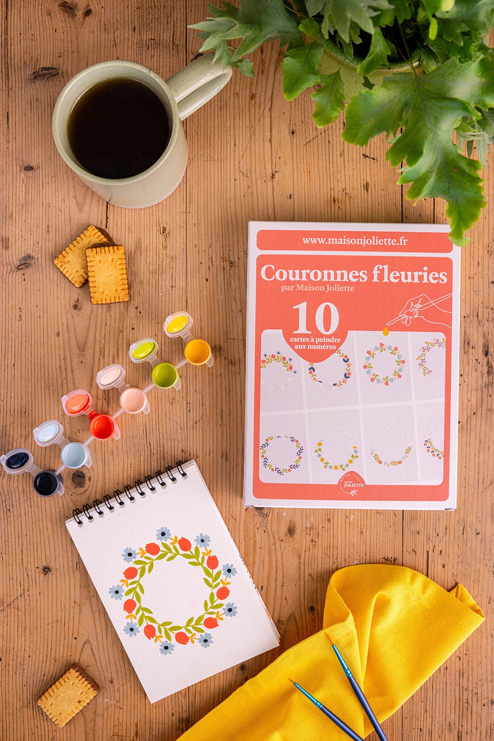 Peinture aux numéros - Couronnes FleuriesMaison Joliette