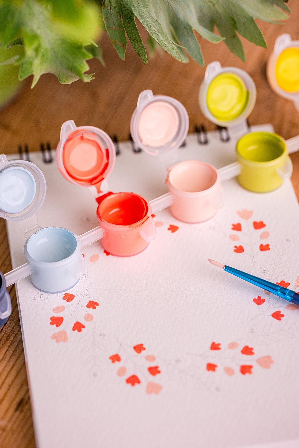 Peinture aux numéros - Couronnes FleuriesMaison Joliette