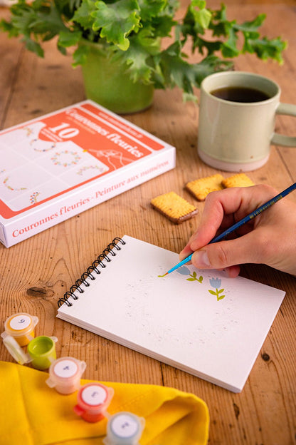 Peinture aux numéros - Couronnes FleuriesMaison Joliette