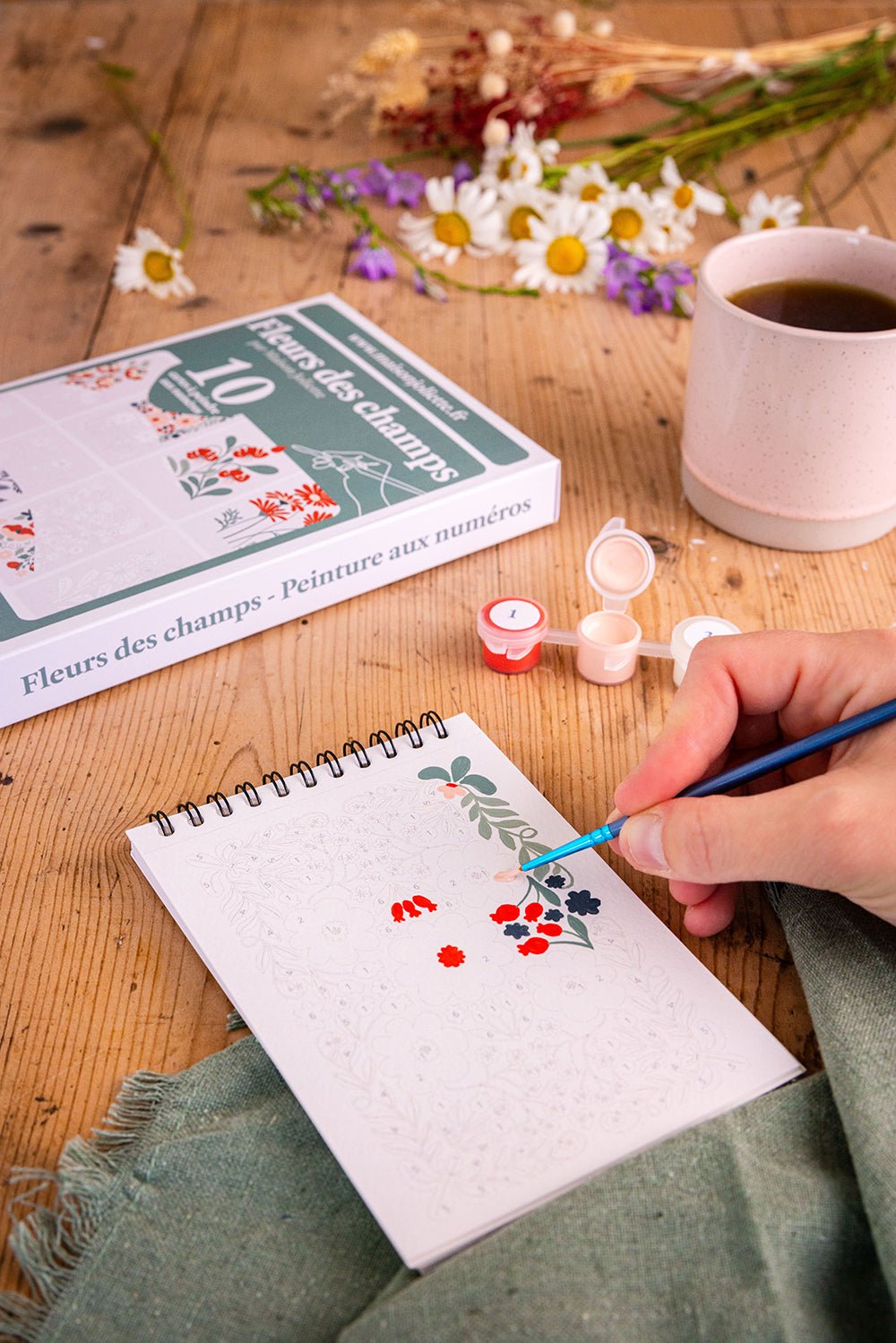 Peinture aux numéros - Fleurs des ChampsMaison Joliette