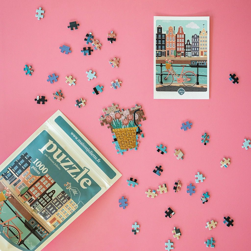 Puzzle 1000 pièces - Pédalons au fil de l'eauMaison Joliette