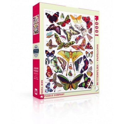 Puzzle 1000 Pièces New York Puzzle Company - Butterflies - PapillonsNewYorkPuzzleCompany