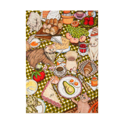 Puzzle 1000 pièces - Brunch and catsOrdinary Habit