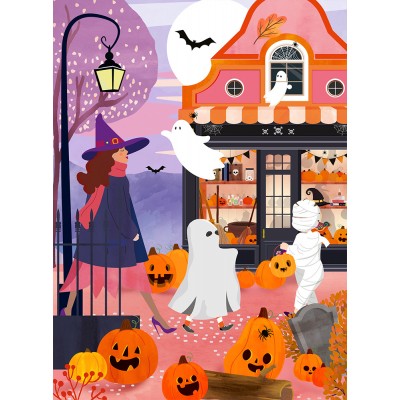 Mini Puzzle 96 Pièces Pieces & Peace - Halloween