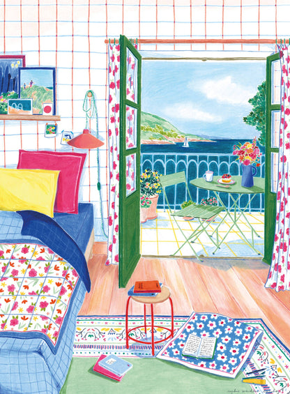 Puzzle 500 Pièces - Par la fenêtre, la mer