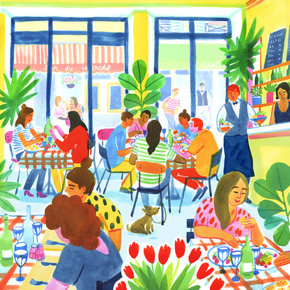 Puzzle 1000 pièces Carré Pieces & Peace - Bistrot