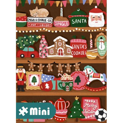 Mini Puzzle 96 Pièces Pieces & Peace - Christmas Shelf