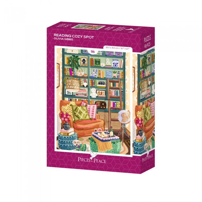 Mini Puzzle 96 Pièces Pieces & Peace - Reading Cozy Spot - Pieces-Peace-F-00351