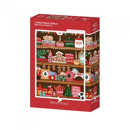Mini Puzzle 96 Pièces Pieces & Peace - Christmas Shelf - Pieces-Peace-F-00354